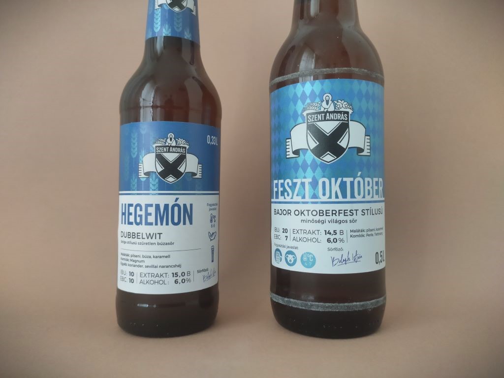 Szent András Sörfőzde : Hegemón (dubblewit), Feszt Október (festbier)